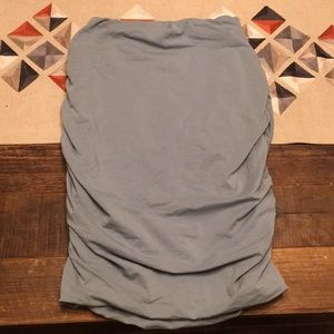 Synergy Light Blue Ruched Pencil Skirt